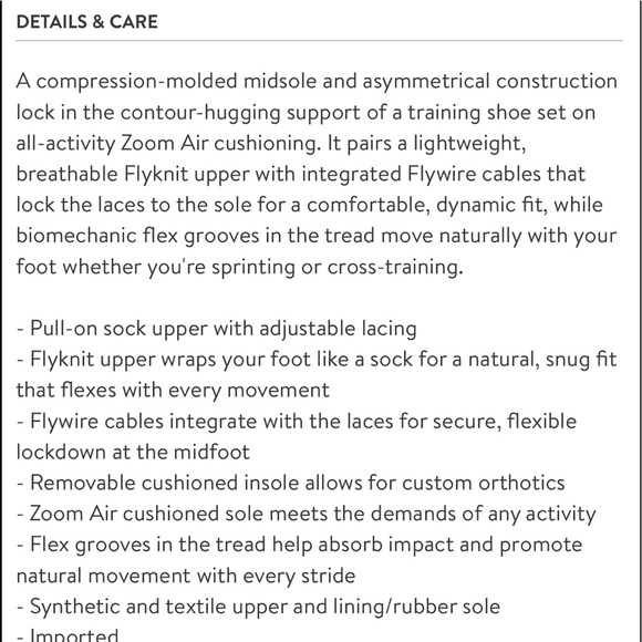 Nike zoom air fearless flyknit 2 AMP Training Shoe - Picture 4 of 8